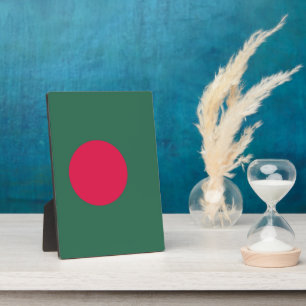 Bangladesch-Flagge Fotoplatte