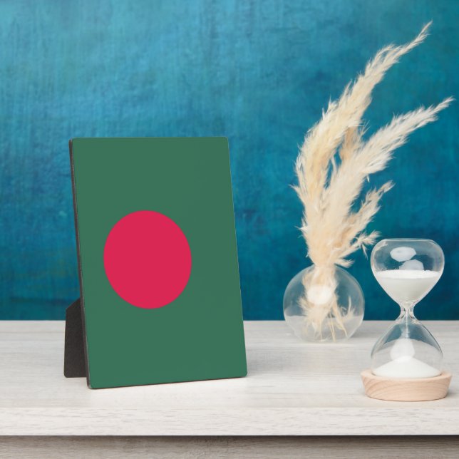 Bangladesch-Flagge Fotoplatte (Seite)