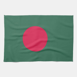 Bangladesch-Flagge Geschirrtuch