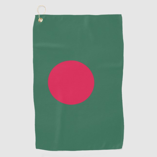 Bangladesch-Flagge Golfhandtuch (Vorderseite)