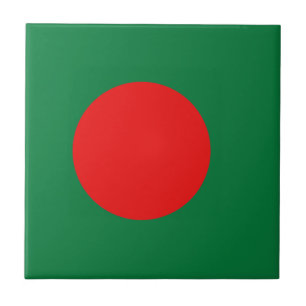 Bangladesch Flagge Keramikfliese