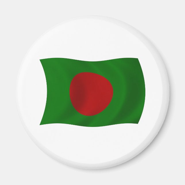 Bangladesch-Flagge-Magnet Magnet (Vorne)