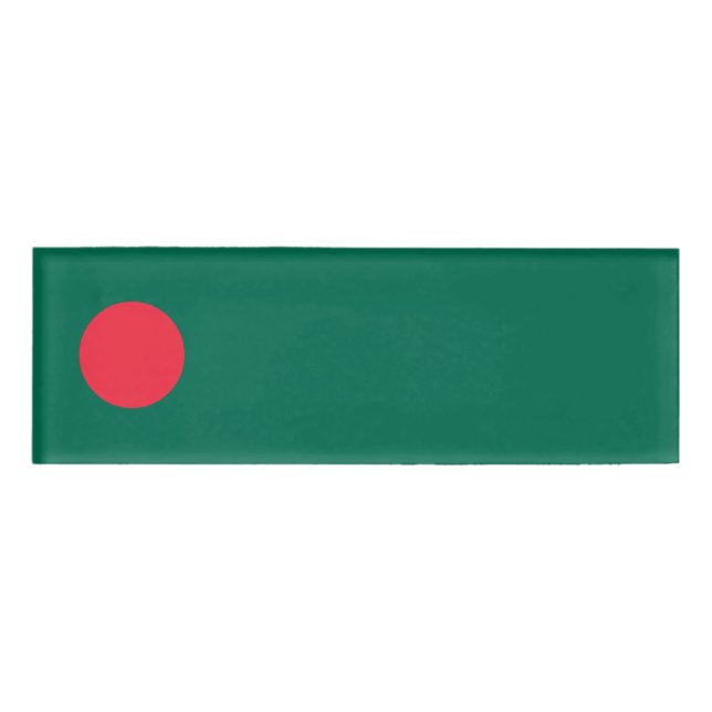 Bangladesch-Flagge Namenschild (Vorderseite)