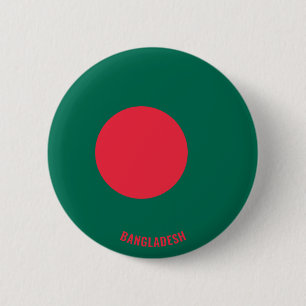 Bangladesch-Flagge Niedlich Patriotisch Button