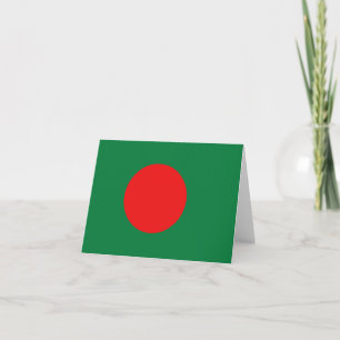 Bangladesch-Flagge Notizkarte Karte