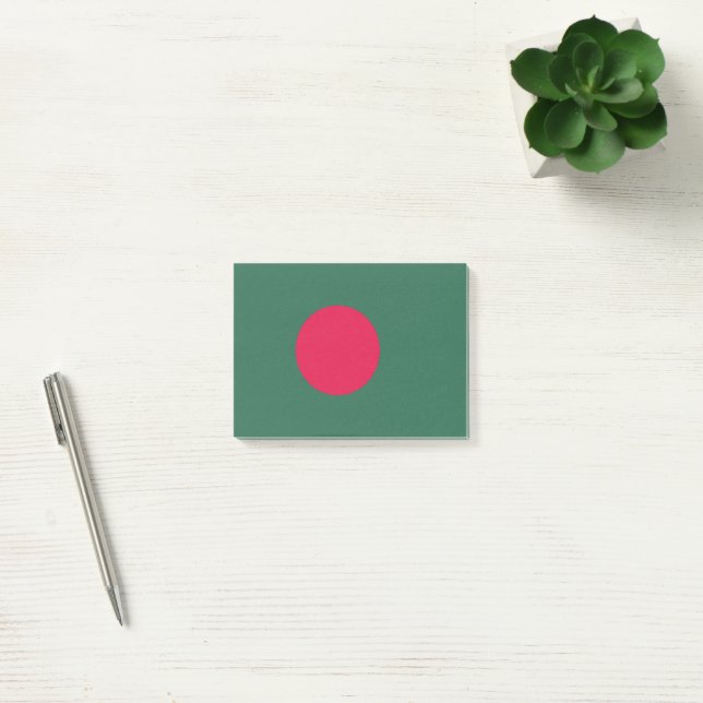 Bangladesch-Flagge Post-it Klebezettel (Büro)