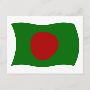 Bangladesch-Flagge Postkarte