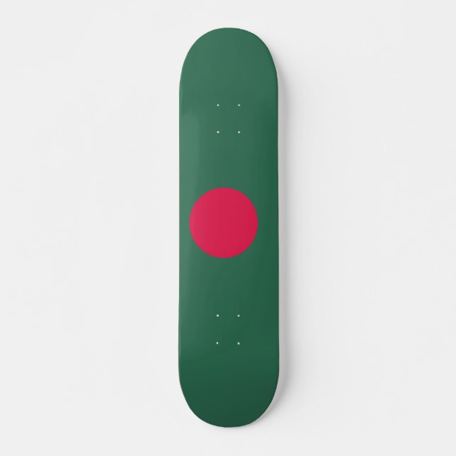 Bangladesch-Flagge Skateboard (Vorne)