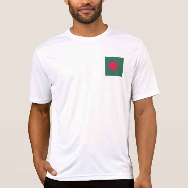 Bangladesch-Flagge T-Shirt (Vorderseite)