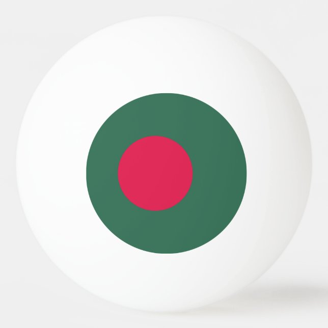 Bangladesch-Flagge Tischtennisball (Vorderseite)