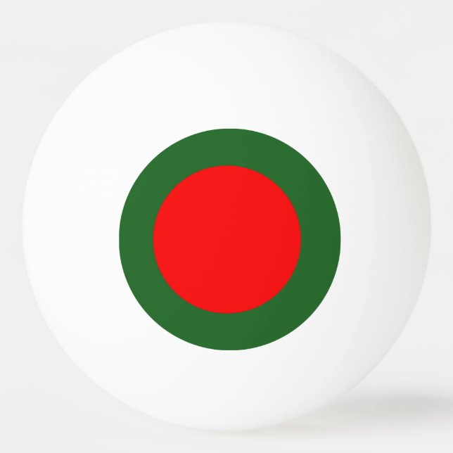 Bangladesch-Flagge Tischtennisball (Vorderseite)