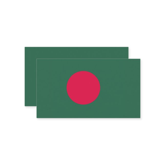 Bangladesch-Flagge Visitenkarte (Vorderseite/Rückseite Beispiel)