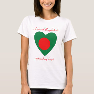 Bangladesch-Flaggen-Schatz-T - Shirt