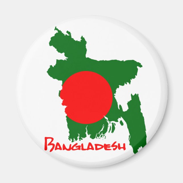 Bangladesch Map Magnet (Vorne)