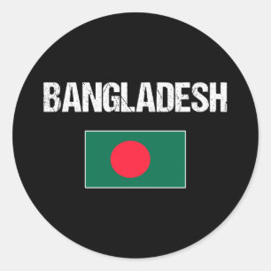Bangladesch runder aufkleber