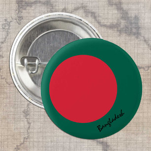 Bangladesch-Taste, patriotische Flagge in Banglade Button