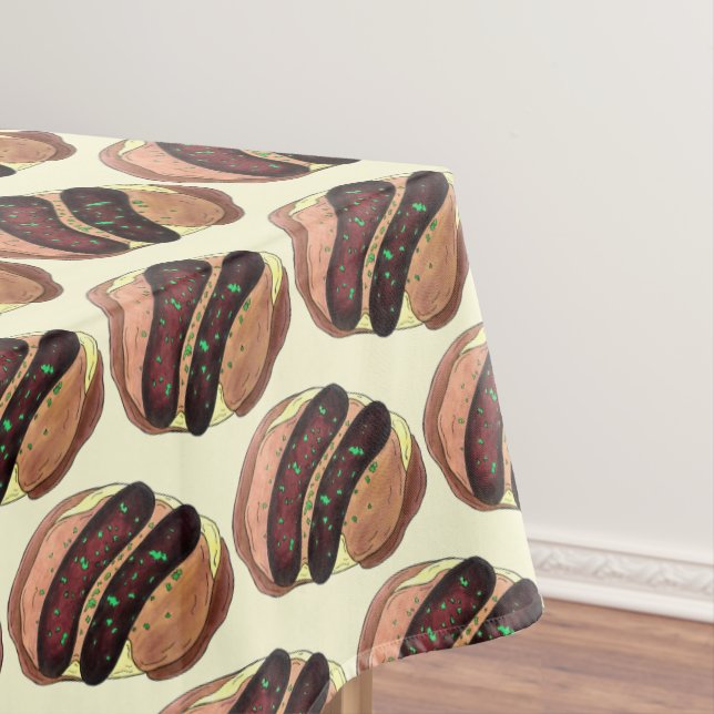 Bangladesch und Mash British Pub Food Sausage Kart Tischdecke (Beispiel)