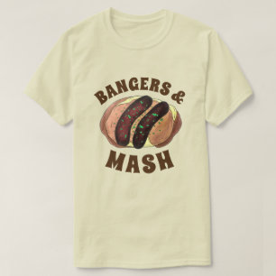 Bangladesch und Mash UK Food Sausage Kartoffeln T-Shirt