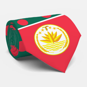Bangladescher Flagge & NationalEmblem, Bangladesch Krawatte