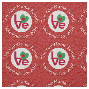 Bangladeschische Flagge Herz LIEBE Rot Personalisi Stoff