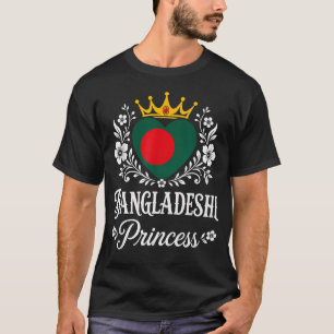 Bangladeschische Prinzessin Bangladesch-Flagge Sto T-Shirt