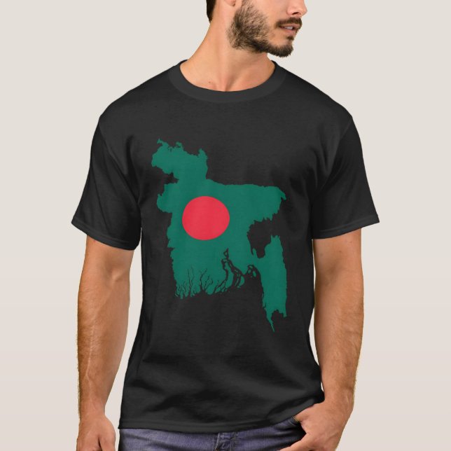 Bangladesh Bangladesh - Karte T-Shirt (Vorderseite)