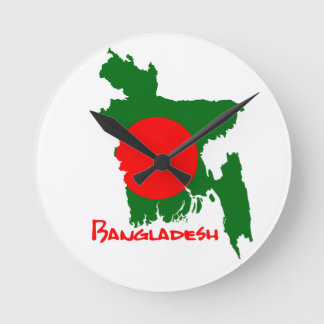 Bangladesh flag clock runde wanduhr