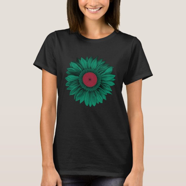 Bangladesh Flag Sunflower Bangladeshi Roots Proud  T-Shirt (Vorderseite)