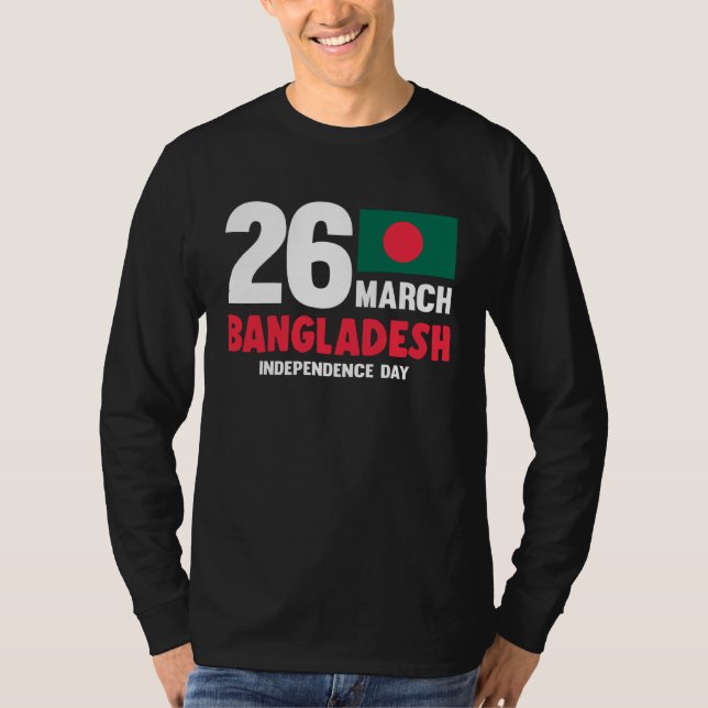 Bangladesh Flag Vintage Bangladeshi Independence D T-Shirt (Vorderseite)