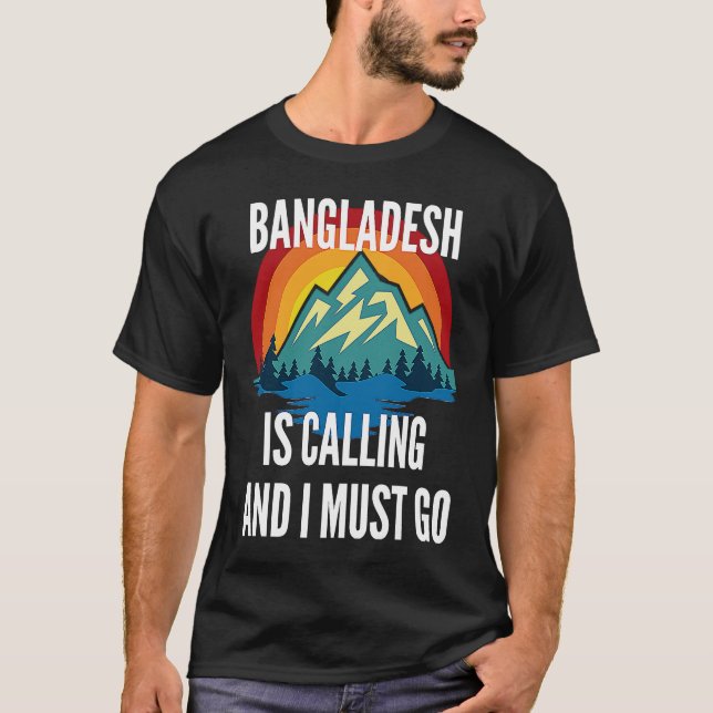 Bangladesh Is Calling And I Must Go, Rainbow Mouta T-Shirt (Vorderseite)