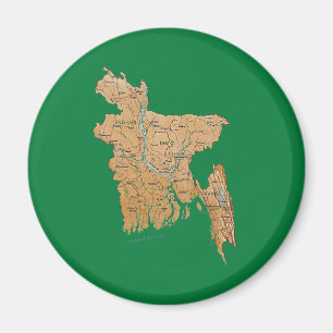 Bangladesh Map Magnet