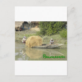 Bangladesh rice boat / Bangladesch-Reisboot Postkarte
