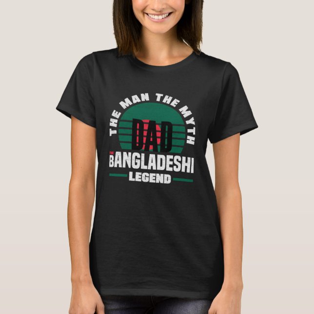 Bangladeshi Bangladesh Bangladeshi Flag Fathers Da T-Shirt (Vorderseite)