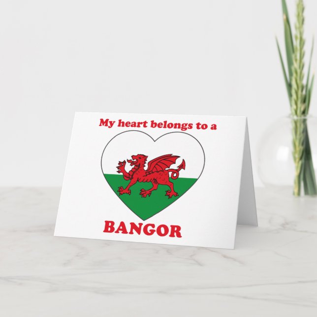 Bangor Feiertagskarte (Vorderseite)