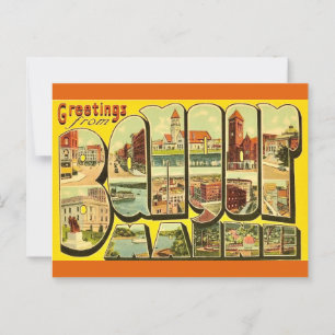 Bangor Maine Grüße Postkarte