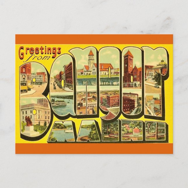 Bangor Maine Grußkarte Postkarte (Vorderseite)