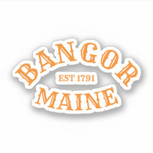 Bangor, Maine Oval Aufkleber