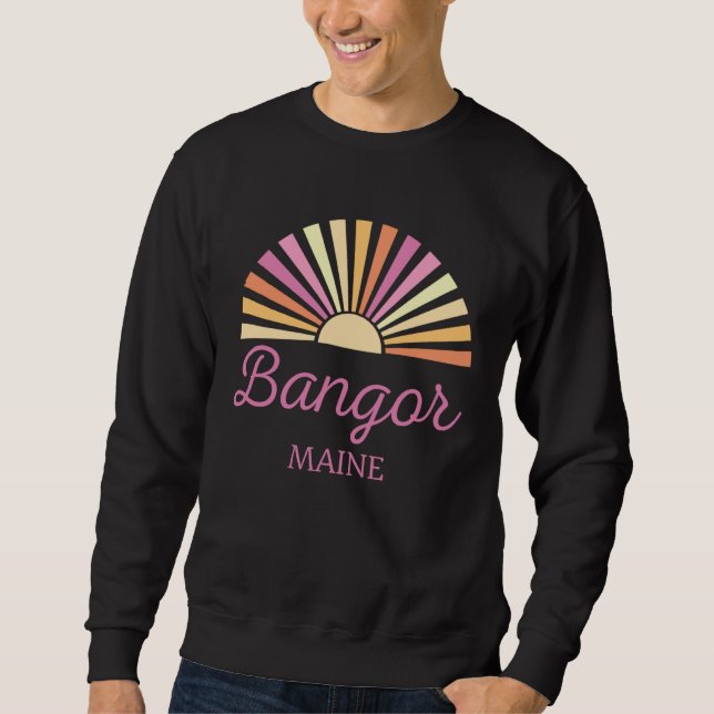 Bangor Maine Vacation Trip Matching Group Sweatshirt (Vorderseite)