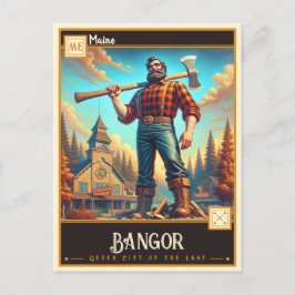 Bangor, Maine | VINTAG Postkarte