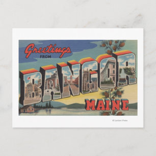 Bangor, MaineLarge Letter ScenesBangor, ME Postkarte