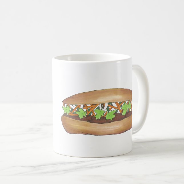 Banh Mi (Ich und du) Vietnamesisches Schweinefleis Tasse (VorderseiteRechts)