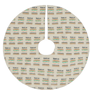 Banh Mi Vietnamese Sandwich französisches Brot Bag Polyester Weihnachtsbaumdecke