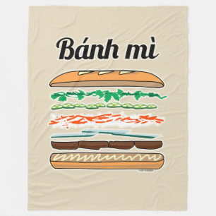 Banh MI vietnamesisches Stangenbrot des Fleecedecke