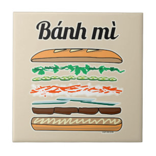 Banh MI vietnamesisches Stangenbrot des Fliese