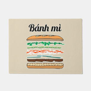 Banh MI vietnamesisches Stangenbrot des Fußmatte