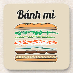 Banh MI vietnamesisches Stangenbrot des Getränkeuntersetzer