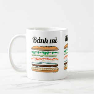Banh MI vietnamesisches Stangenbrot des Kaffeetasse