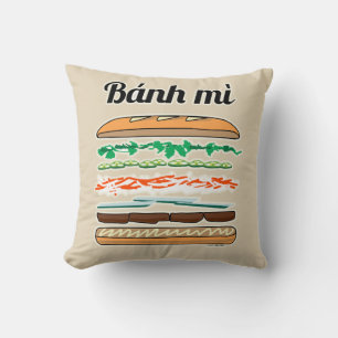 Banh MI vietnamesisches Stangenbrot des Kissen