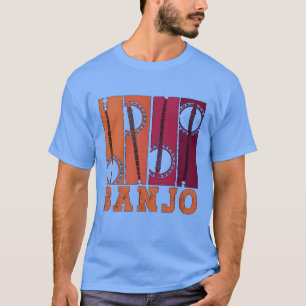 Banjo Akustisches Musikinstrument liebt Volksmusik T-Shirt