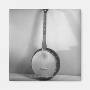 Banjo B&W Magnet